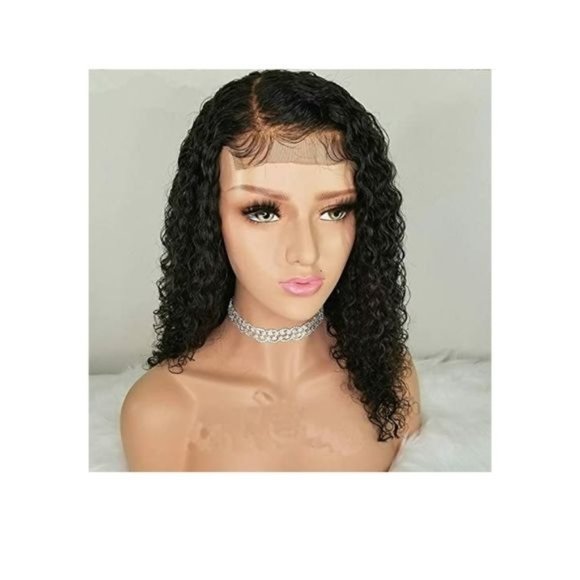 Curly Human Hair Lace Front Wig - Picture 6 of 6